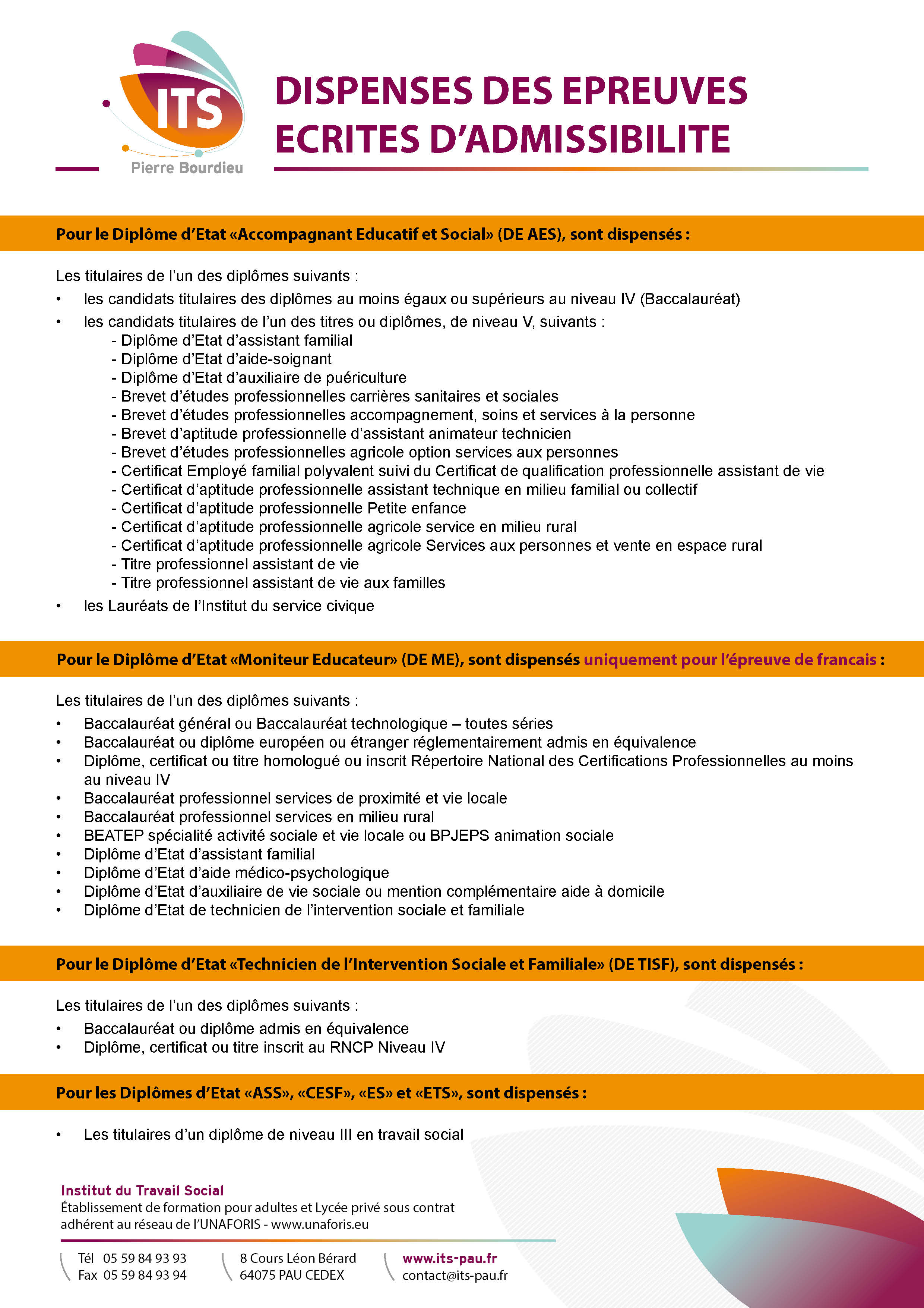 oral moniteur educateur dc2